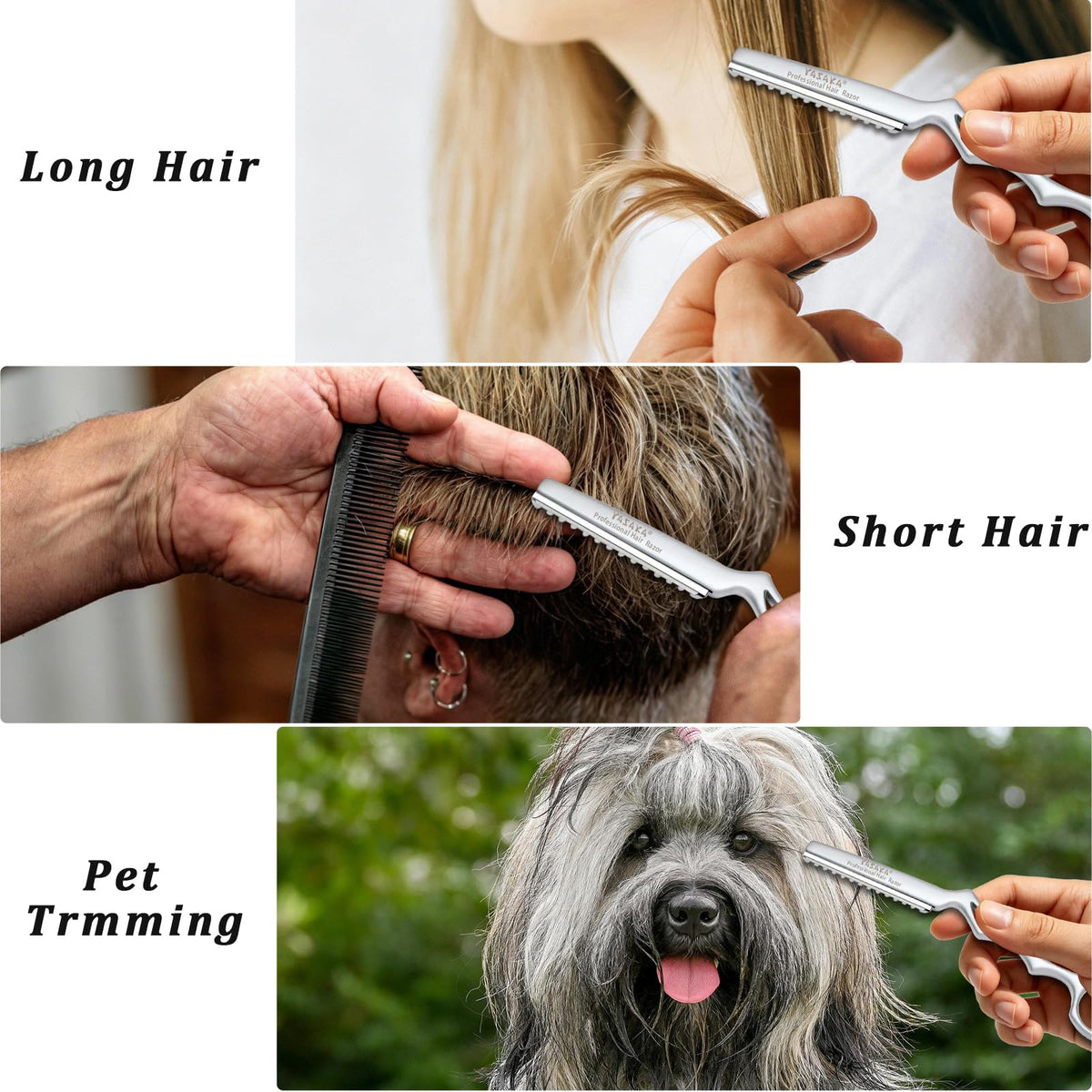 YASAKA Hair Cutting Razor packaging and contents