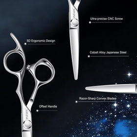 YASAKA Hair Cutting Scissors 5.5 inch in use on hair