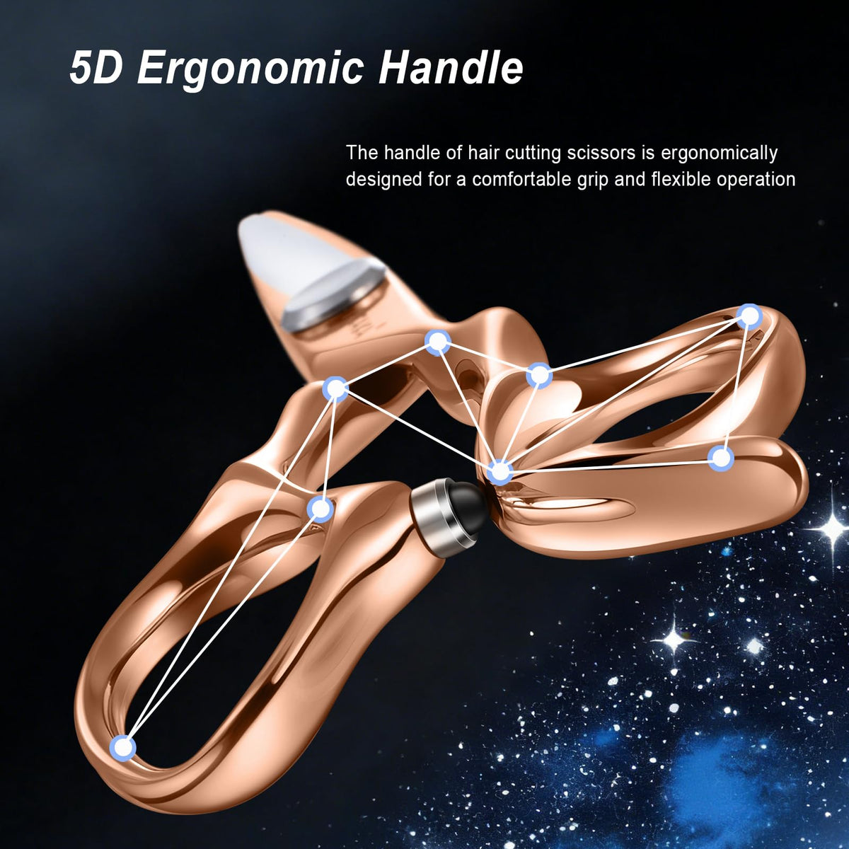 YASAKA hair cutting scissors in use on thick hair