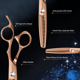 YASAKA hair cutting shears ergonomic handle design