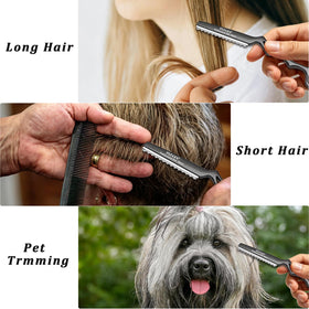 YASAKA Hair Razor 7.1" displayed on a countertop with hair clippings