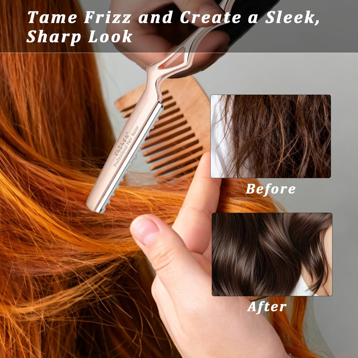 YASAKA Hair Razor with replacement blades in packaging
