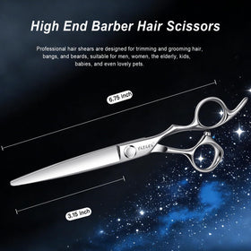 YASAKA hair scissors showing ergonomic handle design