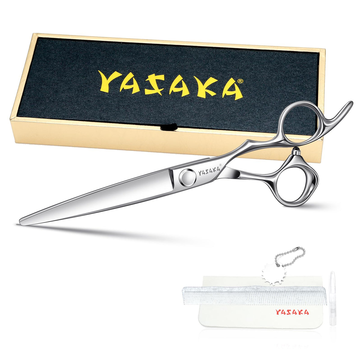 YASAKA Professional Hair Cutting Scissors 6.75 inch front view
