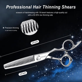 YASAKA thinning scissors showing ergonomic handle