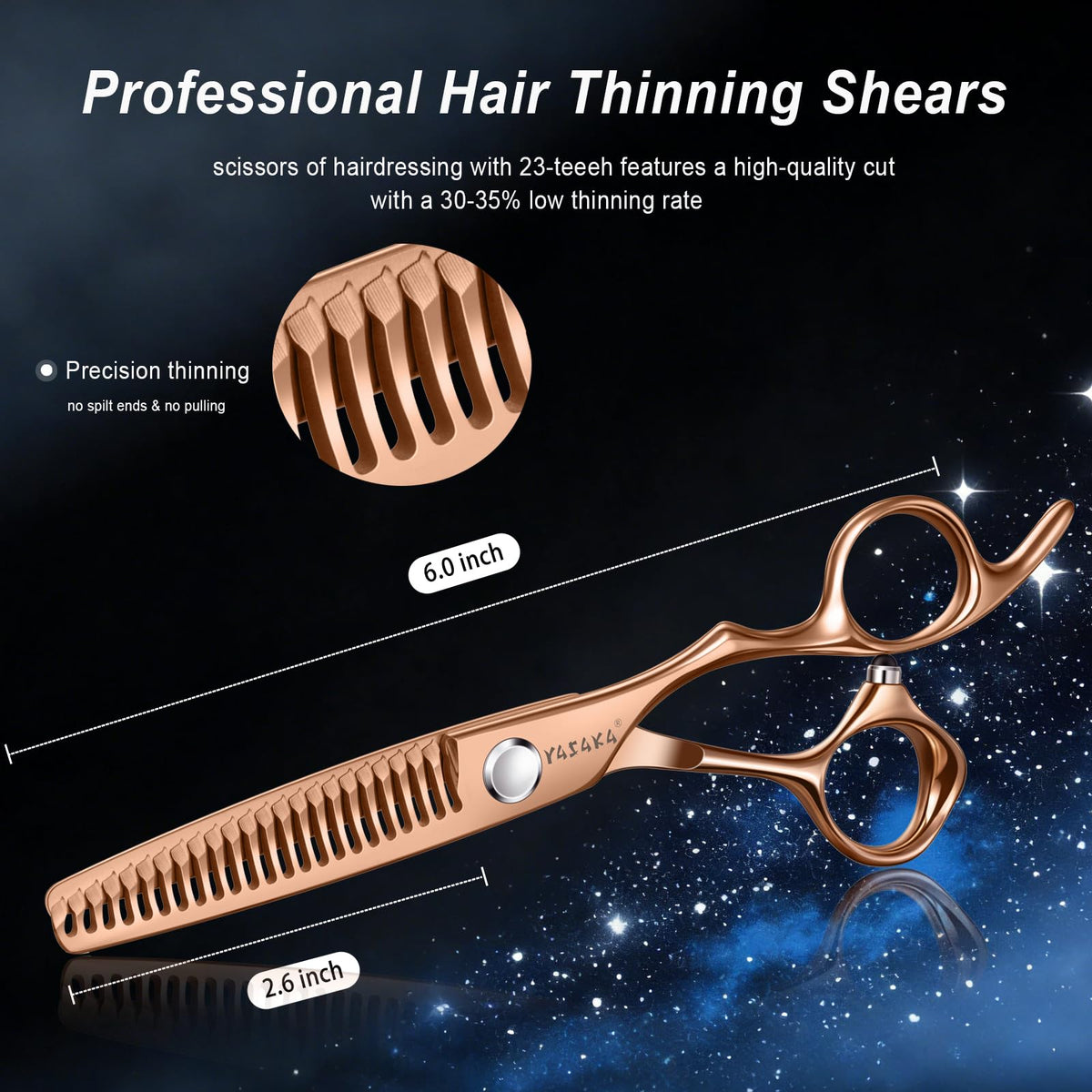 YASAKA thinning shears with flannelette for maintenance