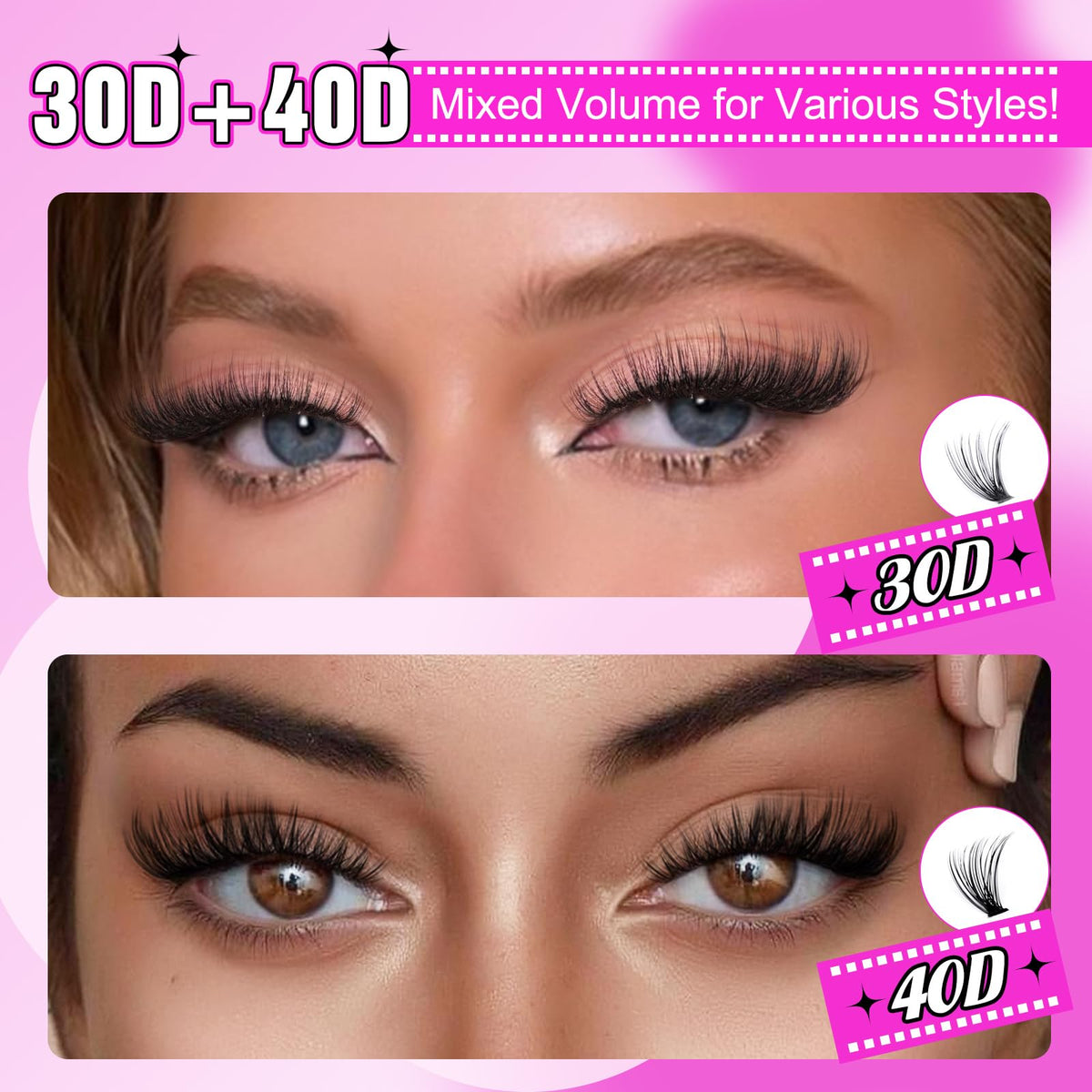 Yawamica lash applicator and brush included in the kit