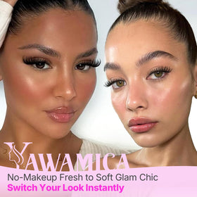 Yawamica lash tweezers included in the lash clusters kit