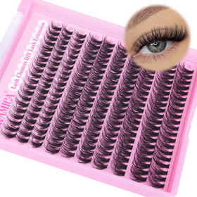 Yawamica Wispy Lash Clusters 10-14mm front view