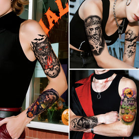 Yazhiji Halloween Temporary Tattoos easy application process