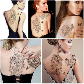 Yazhiji small flower temporary tattoos on a hand