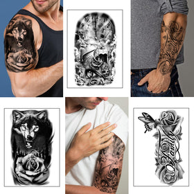 Yazhiji temporary tattoos applied on skin at a beach