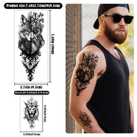 Yazhiji temporary tattoos displayed on a table