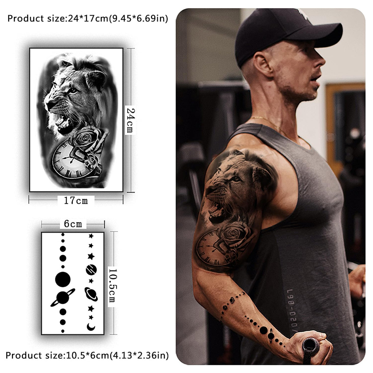 Yazhiji temporary tattoos variety of designs on display