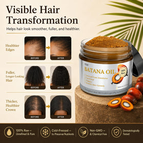 YBW Batana Oil 159g application on hair