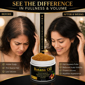 YBW Raw Batana Oil 132g application on hair