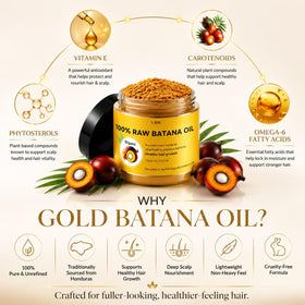 YBW Raw Batana Oil with wild-harvested nuts