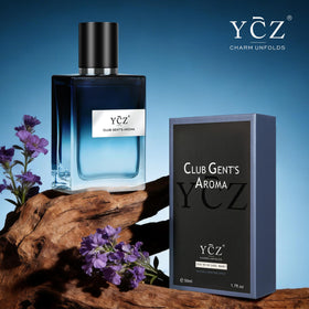 Ycz Gentleman's Aroma Eau de Parfum 1.7 fl oz bottle side view