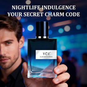 Ycz Gentleman's Aroma Eau de Parfum bottle with a suit