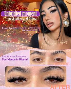YDAGKH Volume Lash Clusters Kit displayed on a vanity