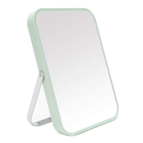 YEAKE 8-Inch Portable Folding Makeup Mirror front view in green