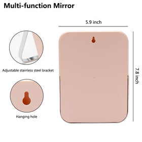 YEAKE makeup mirror side view with adjustable metal stand