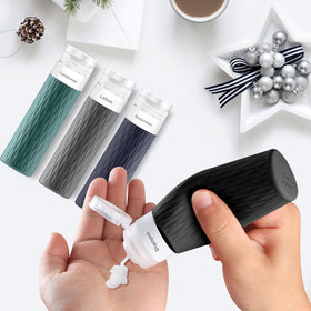 YEALIFE travel bottles displayed with toiletries inside