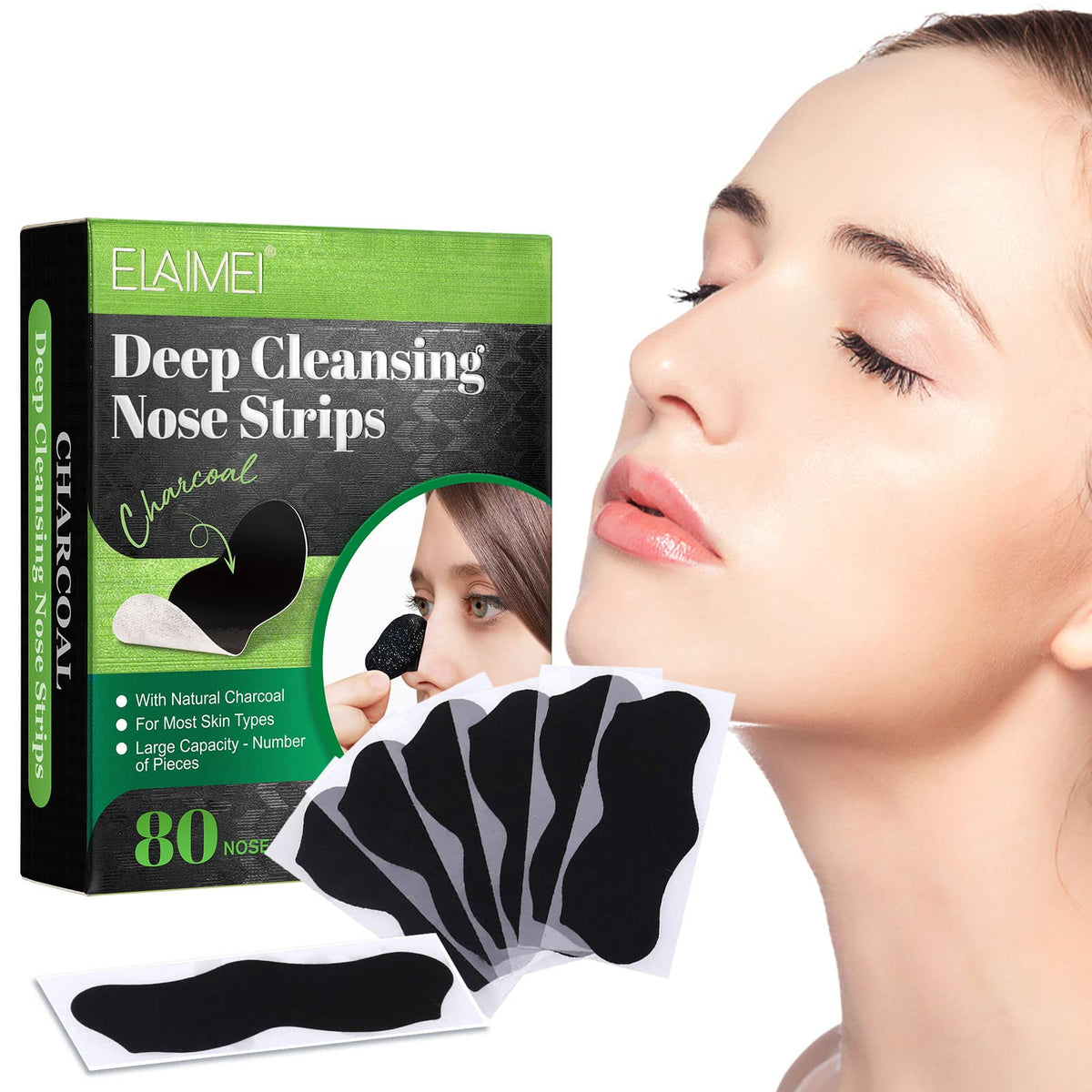 Yecuce Pore Strips laid out on a flat surface