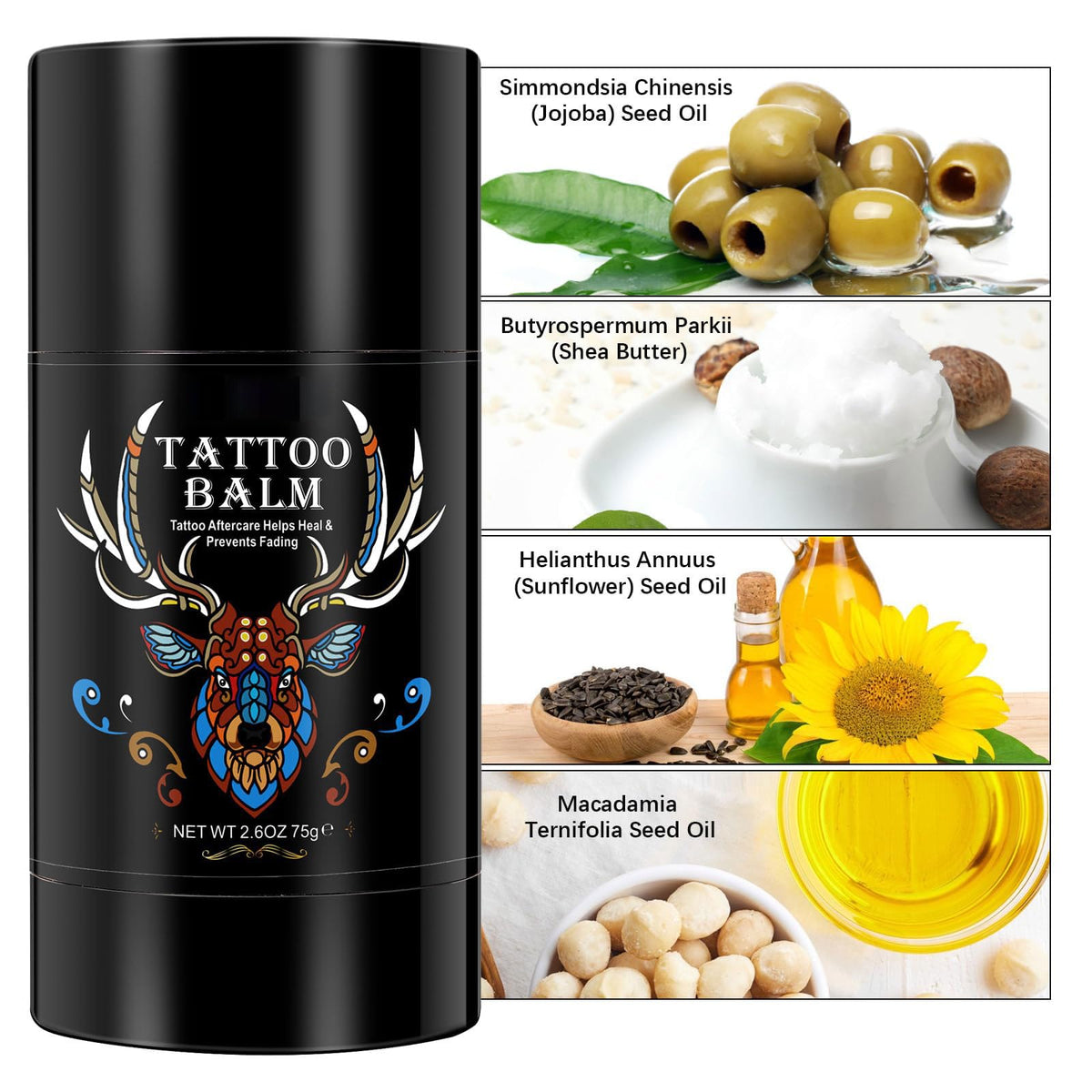 Yecuce Tattoo Aftercare Butter Balm ingredients list