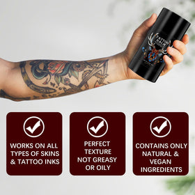 Yecuce Tattoo Aftercare Butter Balm on skin