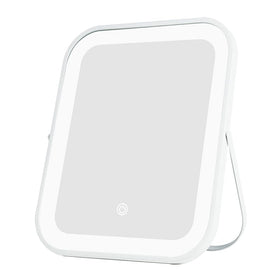 YEKKOPT Lighted Makeup Mirror demonstrating dimmable LED lights