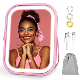YEKKOPT Lighted Vanity Mirror front view with adjustable brightness