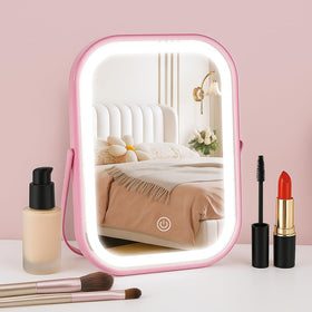 YEKKOPT Lighted Vanity Mirror in a travel bag for portability