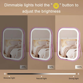 YEKKOPT Lighted Vanity Mirror packaging with product details