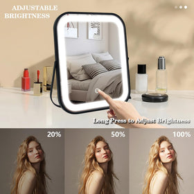 YEKKOPT Lighted Vanity Mirror showing three lighting modes