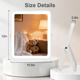 YEKKOPT Portable Desk Vanity Mirror in a bedroom setting