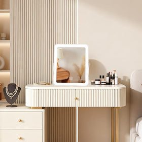 YEKKOPT Portable Desk Vanity Mirror with natural lighting mode