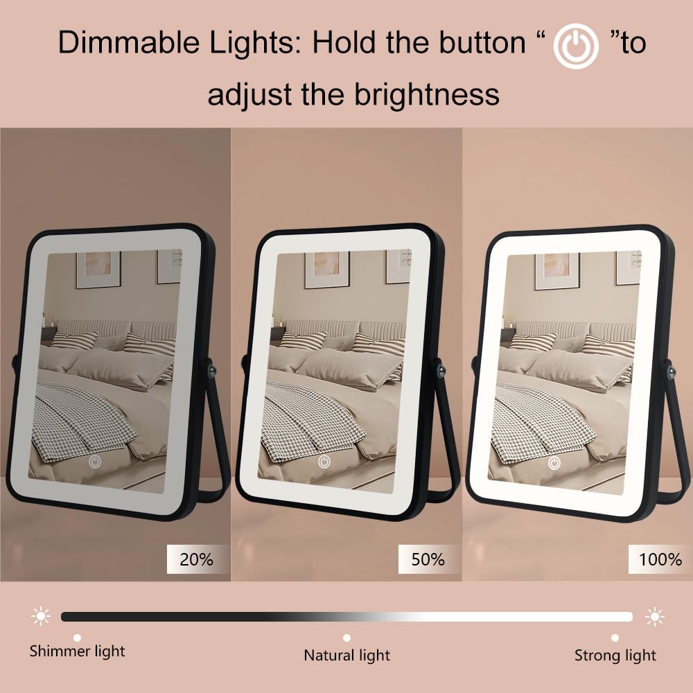 YEKKOPT Rechargeable Mirror close-up of touch screen