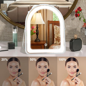 YEKKOPT Rechargeable Vanity Mirror with warm light setting