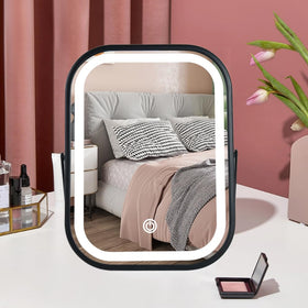 YEKKOPT Travel Mirror demonstrating 360° rotation