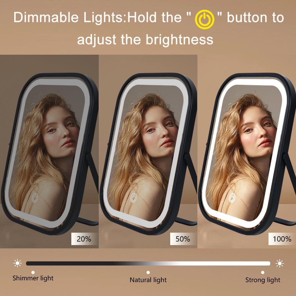 YEKKOPT Travel Mirror in compact travel bag