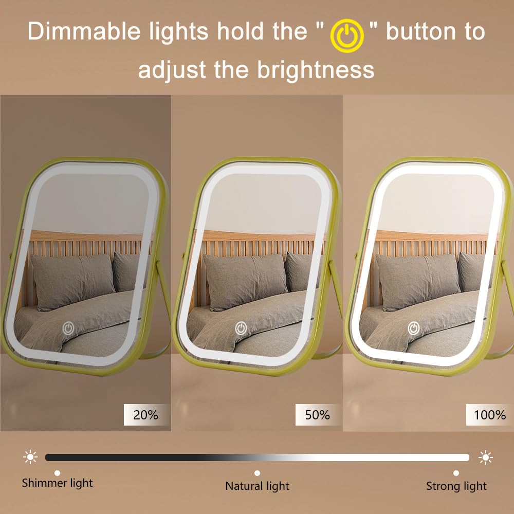 YEKKOPT Vanity Mirror packed in luggage for travel
