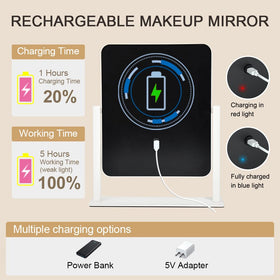 YEKKOPT Vanity Mirror showcasing natural lighting mode