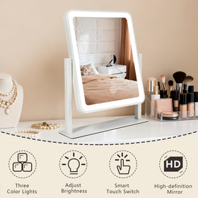 YEKKOPT Vanity Mirror side view showing touch controls