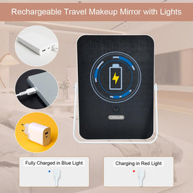 YEKKOPT Vanity Mirror side view with U-shaped stand