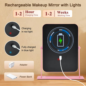 YEKKOPT Vanity Mirror with three-color illumination settings