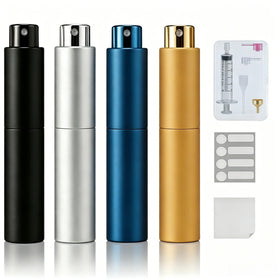 YELDFEERO 10ml travel perfume bottle in black with twist-up design