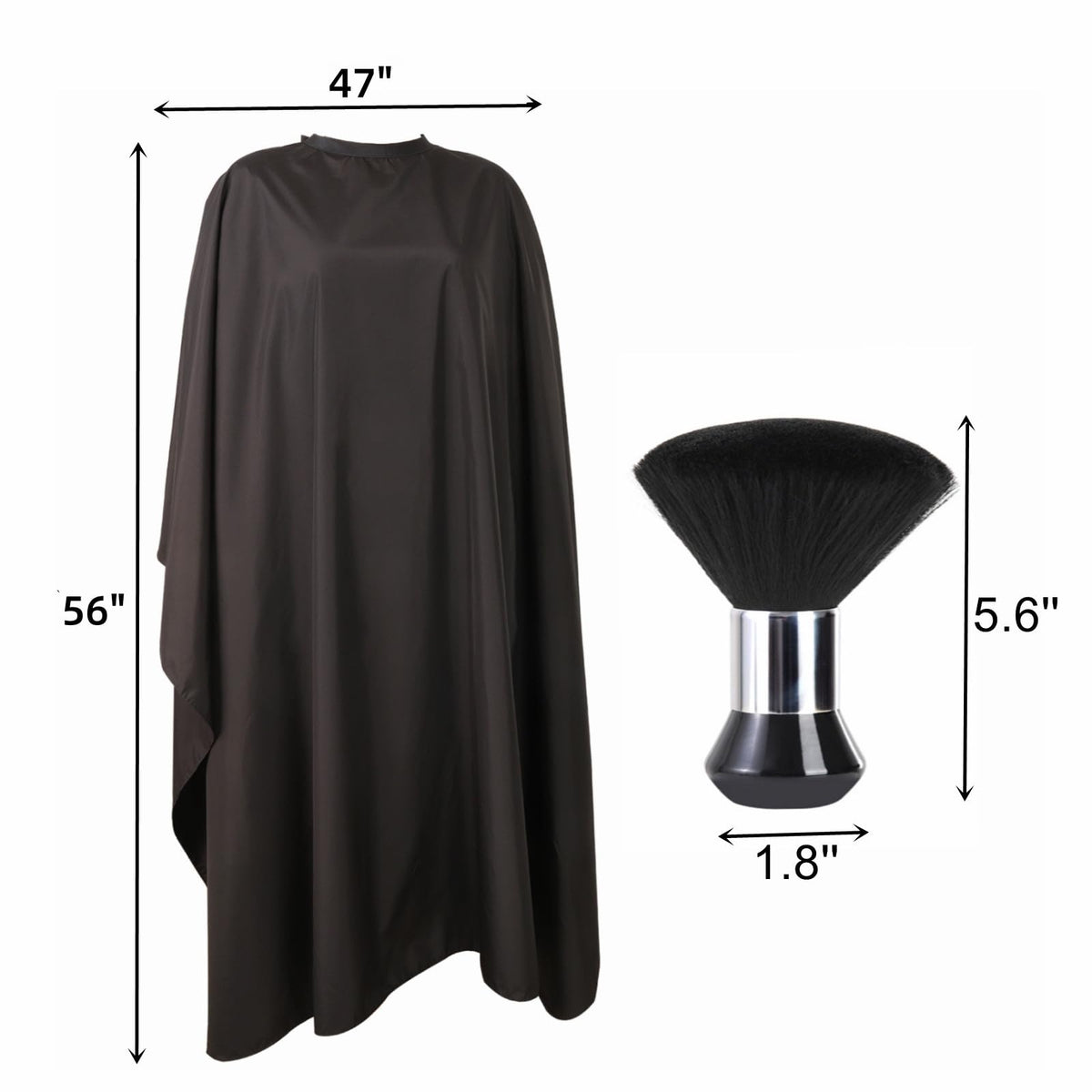 YELEGAI Hair Cutting Cape laid flat showcasing size