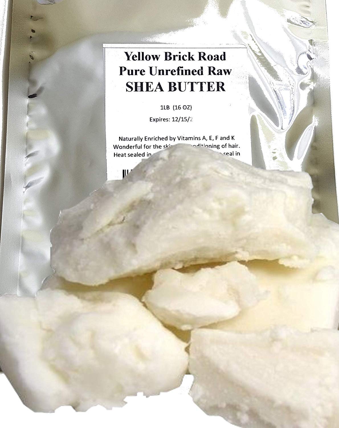 Yellow Brick Road 100% Raw Unrefined Shea Butter front view