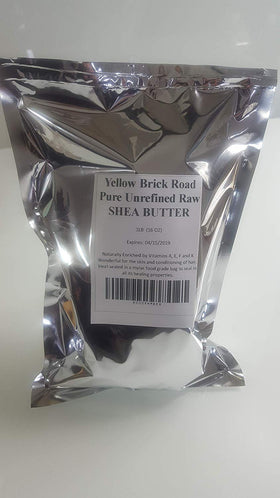 Yellow Brick Road Shea Butter packaging with weight details